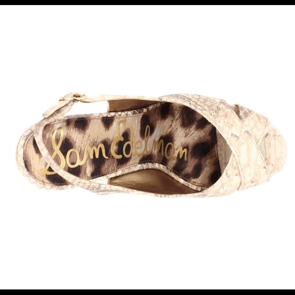 NWOT Sam Edelman Arianna Espadrilles snakeskin - Picture 3 of 8